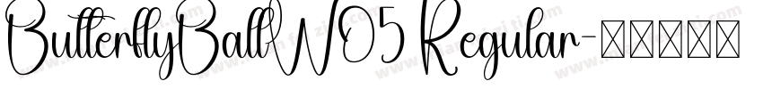 ButterflyBallW05 Regular字体转换
